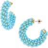 Nordstrom Beaded Huggie Hoop Earrings