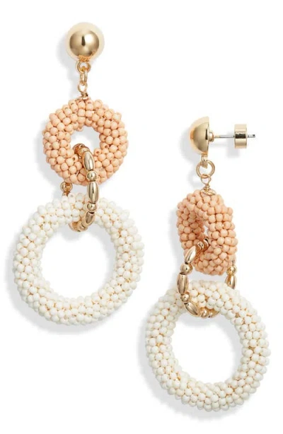 Nordstrom Beaded Link Drop Earrings In Gold