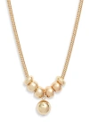 Nordstrom Beaded Orb Pendant Necklace In Pattern