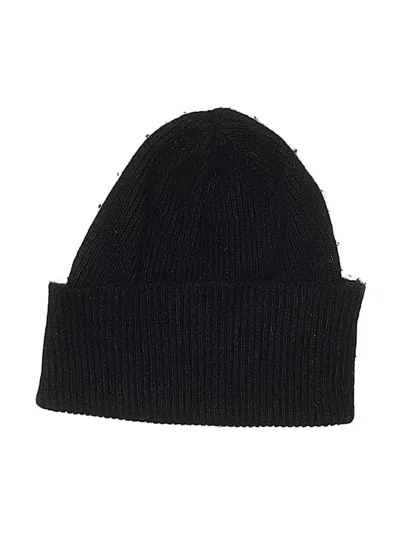 Pre-owned Nordstrom Beanie Hat In Black