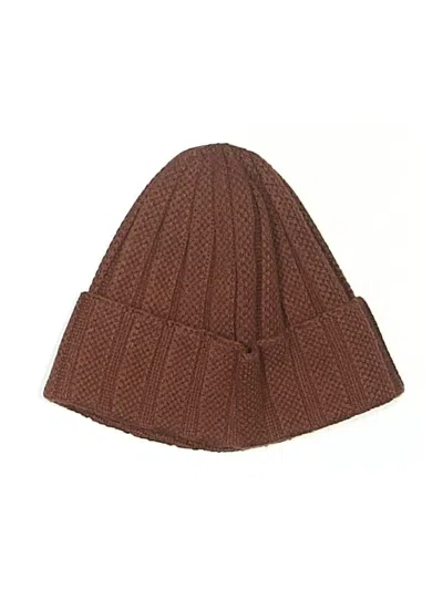 Pre-owned Nordstrom Beanie Hat In Brown