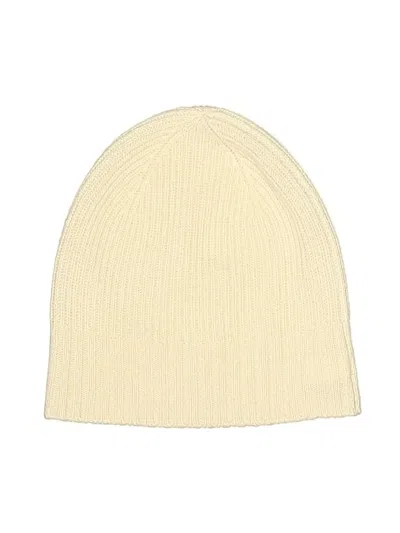 Pre-owned Nordstrom Beanie Hat In White