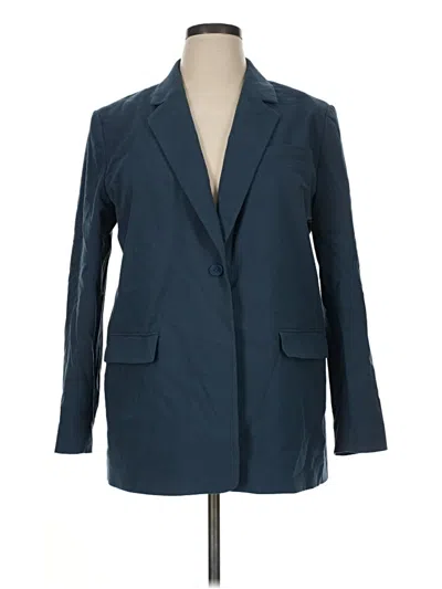 Pre-owned Nordstrom Blazer Jacket In Blue