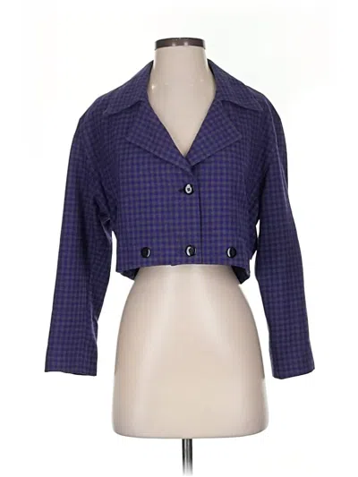 Pre-owned Nordstrom Blazer Jacket In Purple