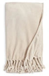 Nordstrom Bliss Oversize Throw Blanket In Beige Oatmeal