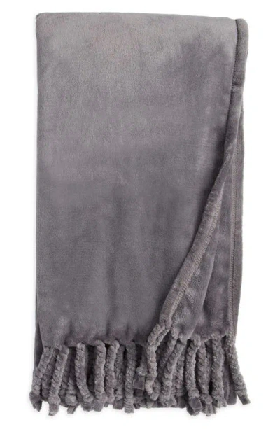 Nordstrom Bliss Oversize Throw Blanket In Grey Pearl