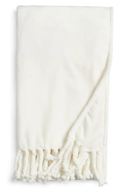 Nordstrom Bliss Oversize Throw Blanket In Ivory