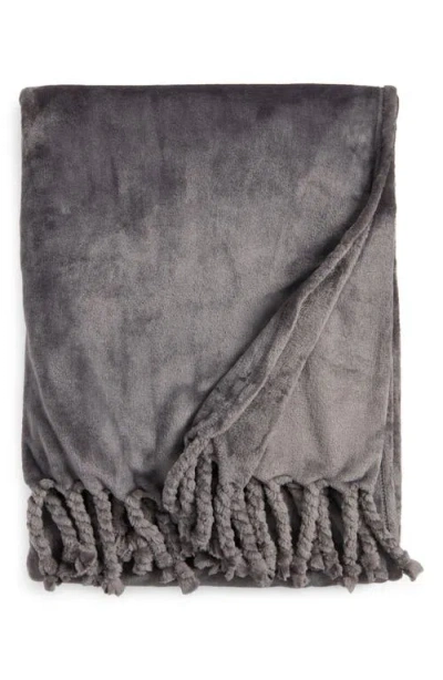 Nordstrom Bliss Throw Blanket In Grey Pearl