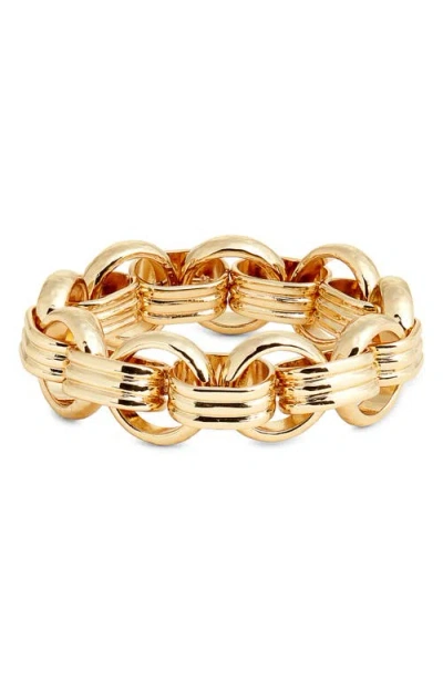 Nordstrom Bold Chain Stretch Bracelet In Gold