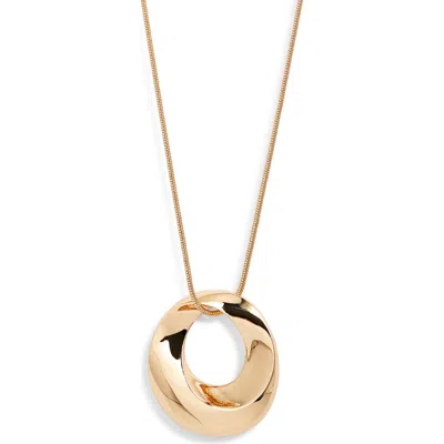Nordstrom Bold Sculptural Twist Pendant Necklace In Gold
