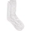 Nordstrom Book Marled Textured Crew Socks In Blue Marl