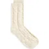 Nordstrom Book Marled Textured Crew Socks In Ivory Marl