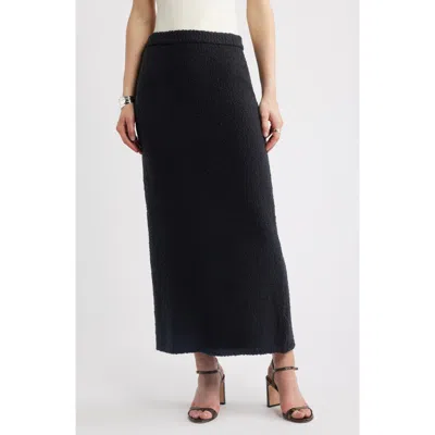 Nordstrom Bouclé Sweater Skirt In Black