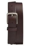 Nordstrom Brian Perforated Leather Belt In Brown