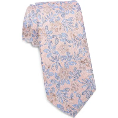 Nordstrom Brice Floral Silk Tie In Pink