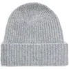 Nordstrom Brushed Cashmere Beanie In Grey Formal