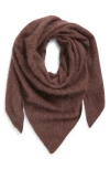 Nordstrom Brushed Cashmere Scarf In Brown