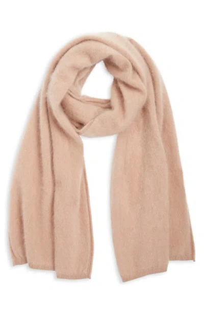 Nordstrom Brushed Cashmere Scarf In Camel