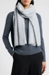 Nordstrom Brushed Cashmere Scarf In Grey Formal