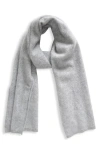 Nordstrom Brushed Cashmere Scarf In Grey Formal
