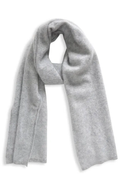 Nordstrom Brushed Cashmere Scarf In Grey Formal