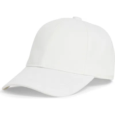 Nordstrom Brushed Cotton Baseball Cap In White