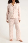 Nordstrom Brushed Hacci Pajamas In Pink
