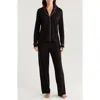 Nordstrom Brushed Hacci Pajamas In Black