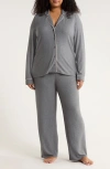 Nordstrom Brushed Hacci Pajamas In Gray