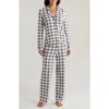 Nordstrom Brushed Hacci Pajamas In Grey Stonehenge Buffalo Check