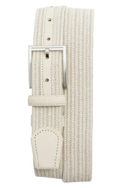 Nordstrom Bryce Woven Stretch Belt In Yellow