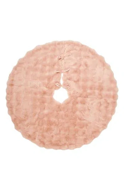 Nordstrom Bubble Faux Fur Tree Skirt In Pink