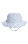 Nordstrom Bucket Hat In White- Blue Airy Stripe