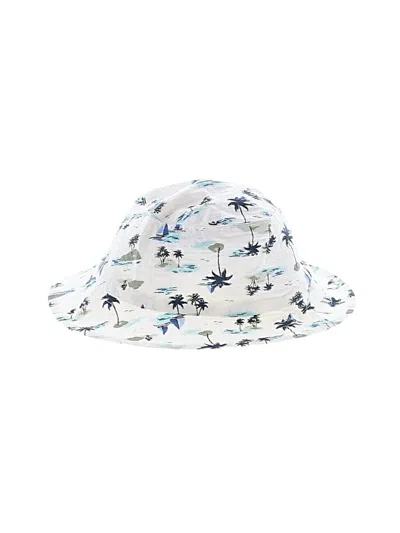 Pre-owned Nordstrom Kids' Bucket Hat In White