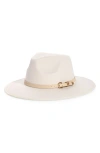 Nordstrom Buckle Accent Rancher Hat In Ivory