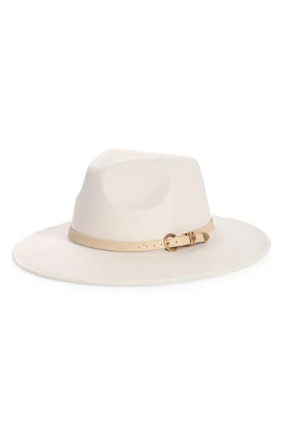 Nordstrom Buckle Accent Rancher Hat In Ivory