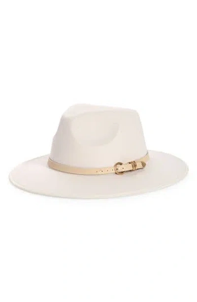 Nordstrom Buckle Accent Rancher Hat In Ivory