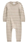 Nordstrom Cable Sweater Romper In Neutral