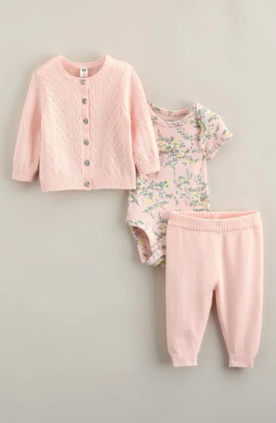 Nordstrom Babies'  Cardigan, Bodysuit & Pants Set In Multi