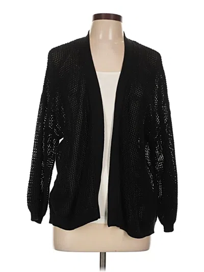 Pre-owned Nordstrom Cardigan Sweater In Black
