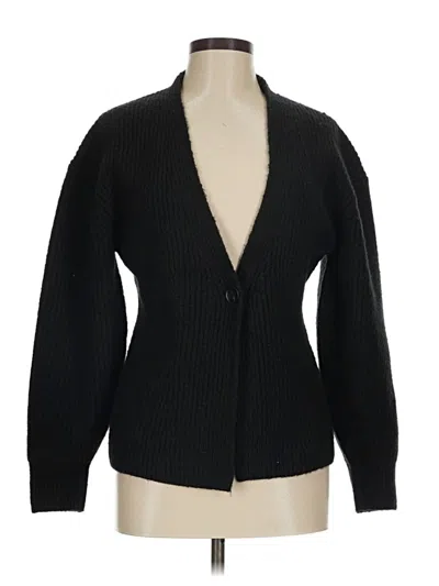 Pre-owned Nordstrom Cardigan Sweater In Black