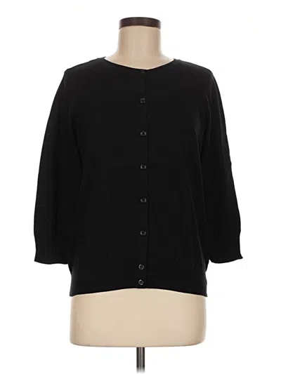 Pre-owned Nordstrom Cardigan Sweater In Black