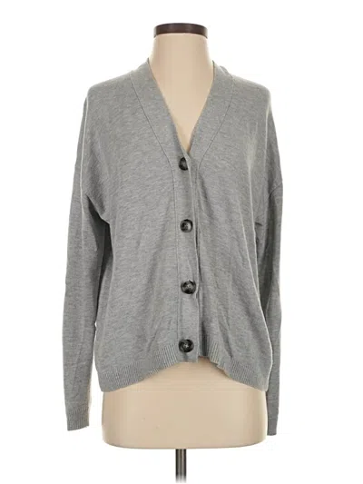 Pre-owned Nordstrom Cardigan Sweater In Gray
