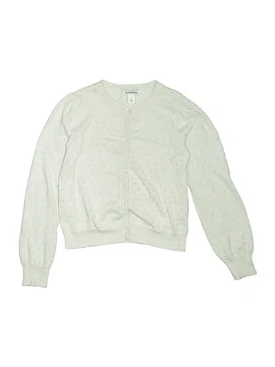 Pre-owned Nordstrom Kids' Cardigan Sweater In Green