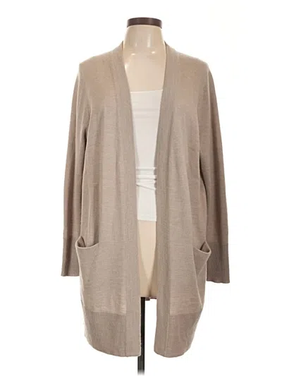Pre-owned Nordstrom Cardigan Sweater In Tan