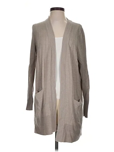Pre-owned Nordstrom Cardigan Sweater In Tan