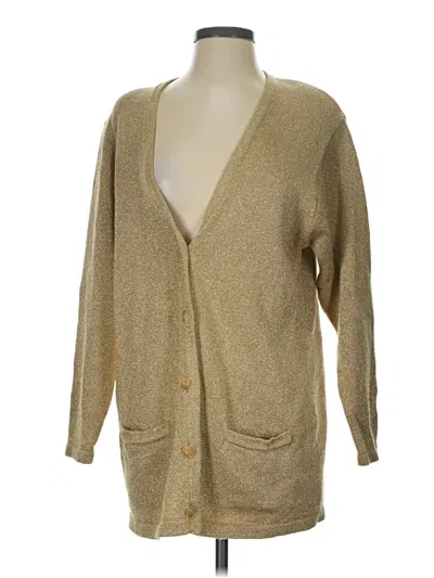 Pre-owned Nordstrom Cardigan Sweater In Tan