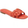 Nordstrom Carolina Slide Sandal In Orange Tangerine