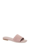 Nordstrom Caryl Slide Sandal In Mauve Suede