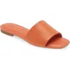 Nordstrom Caryl Slide Sandal In Orange Citrus